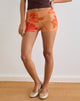 Image of Istora Shorts in Aquarellfarbe Hibiskus Orange