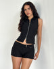 Bild von Janae Vest Top in Stretch Tailoring Schwarz