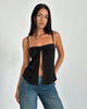 Bild von Jastipa Longline Schmetterlings-Top in Schwarz