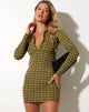 Bild von Javiera Minikleid in Chevron Grün
