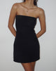 Image von Jeriah Bandeau-Minikleid in Schwarz