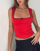 Bild von Jinisa Korsett-Top in Rot Polka
