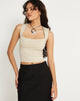 Bild von Jinsu Crop Top in Lycra Coconut Milk