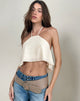 Bild von Jivika Crop Top aus Chiffon Creme