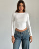 Bild von Jojisa Top aus Jersey Off White
