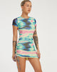 Abbildung von Julep Mini Dress in Multi Blur Orb Navy