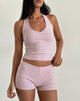 Abbildung von Sera Short in Rosa und Grau Jersey Stripe