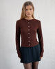 Image of Kahula Hemd aus Argyle Mesh Braun