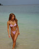 Image of Kaia Bikinioberteil in Pastellrosa Tartan