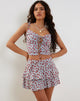 Bild von Lowisa Minirock in Disty Floral Blau