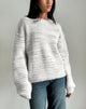 Image of Karu Pullover aus neutralem gebürstetem Strick