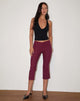 Image of Kila Capri-Hose in Tailoring Burgundy