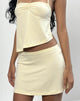 Bild von Nidya Minirock in A-Linie aus Rayon Lemon