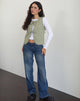Bild von Kitza Weste in Olive Gingham