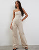 Image of Kyaria Bandeau-Overall in Ecru