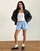 Bild von Laboxe Short in blauem Gingham