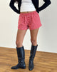 Image von Laboxe Shorts aus rotem Gingham