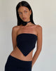 Image of Ladshe Bandeau-Top aus Lycra Schwarz