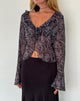 Image of Lakota Cardigan mit schwarzem Barockdruck