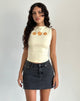 Bild von Leen Tank Top in Buttermilch-Orangen