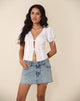 Image of Lias Bluse mit Puffärmeln in Weiß