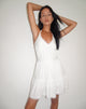 Bild von Londyn Tiered Halter Mini Dress in Off White