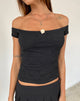 Lonnie Bardot Top aus rosa Spitze Schwarz