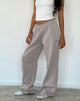 Image of Lose Jogger in Pilzfarben mit brauner 'MOTEL'-Stickerei
