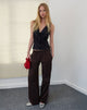 Bild von Benton Jogger in Bitter Chocolate mit violettem Einband