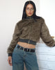 Image of Lovina Jacke aus braunem Kunstpelz
