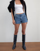 Bild von Low Rise Denim Hot Pants in Bay Blue