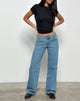 Bild von Low Rise Parallel Jeans in Blue Stone