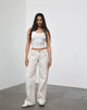 Bild von Low Rise Parallel Jeans in Off White
