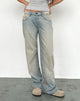 Bild von Low Rise Parallel Jeans in Sand Bleach Extreme