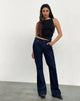 Bild von Rigid Low Rise Flare Jeans In Indigo