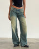 Bild von Roomy Extra Wide Low Rise Jean in Mid Used Green