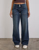 Bild von Low Rise Relaxed Cargo Jeans in Mid Blue Tint