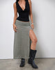 Image of Luciara Midirock aus Glitzerstrick Khaki