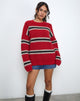 Image of Lunet Strickpullover in Rot und Schwarz gestreift