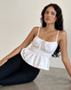 Bild von Lyncia Tie Front Cami Top in Off White