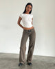 Bild von Low Rise Parallel Jeans in Dark Sand