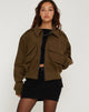 Abbildung der MA2 Jacke in Twill Suede Khaki