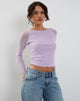 Image of Mahira Langärmeliges Top in Flieder