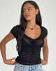 Image of Maika Stricktop in Schwarz