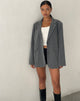 Abbildung des Maiwa Blazers in Tailoring Grey Pinstripe