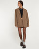 Bild von Maiwa Blazer Nadelstreifen Braun