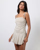 Image of Makani Minikleid aus Cupro Hafermilch