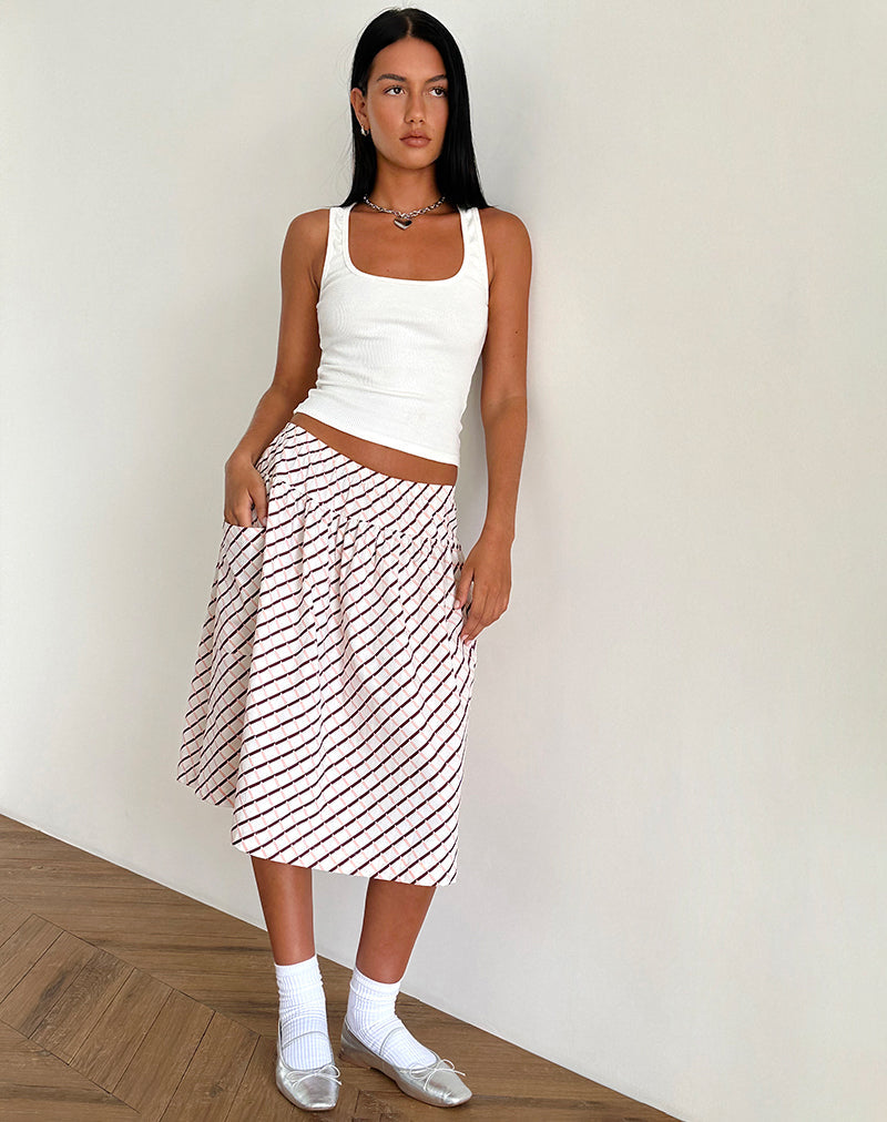 Manasi Midirock aus geometrischer Fliese