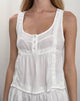 Bild von Maple Scoop Neck Peplum Top in Elfenbein