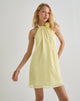 Image of Margaux Minikleid aus Chiffon Lemon